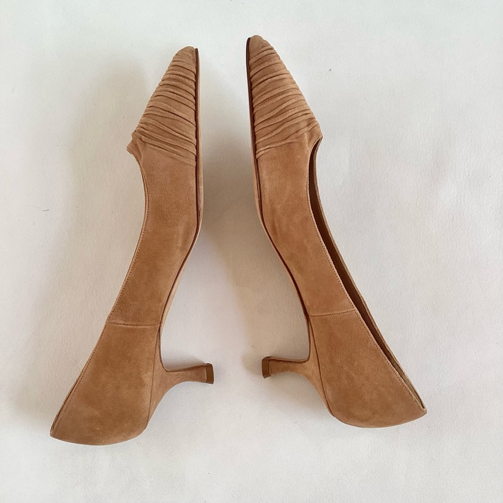 Manolo Blahnik Tan Brown Women's Shoes SZ 7.5/37.5 - Picture 6 of 8